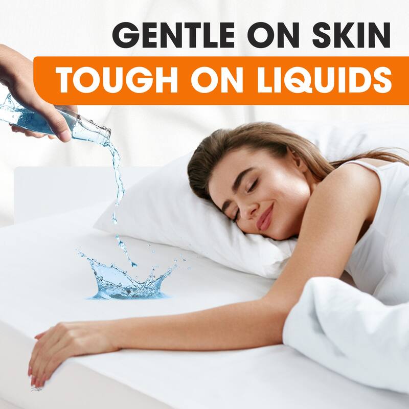 Cheer Collection Knitted Fabric Waterproof Mattress Protector