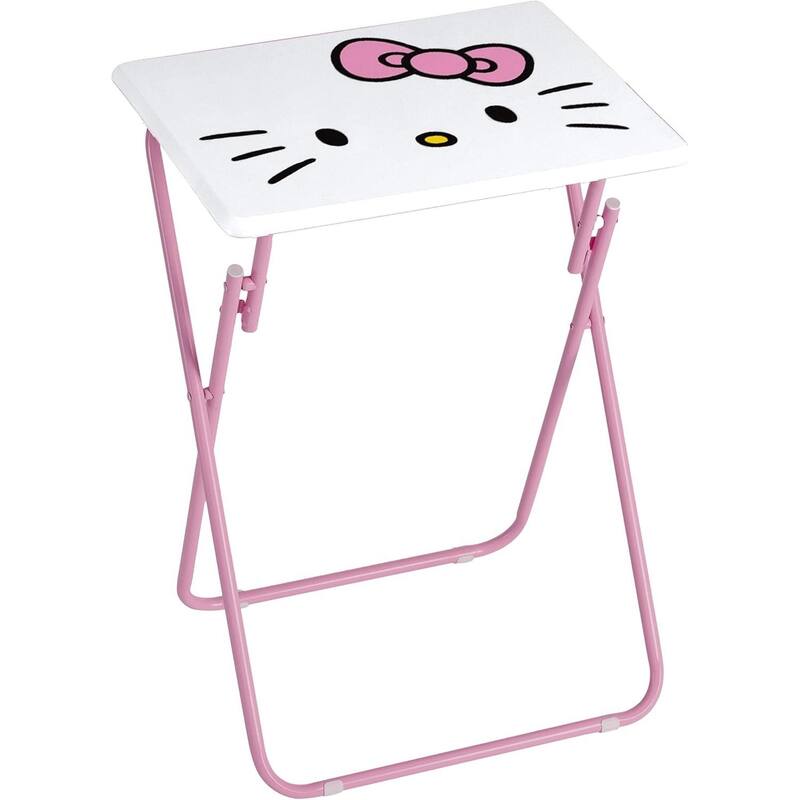 Sanrio Hello Kitty Folding Tray Table,Portable Snack Laptop Table