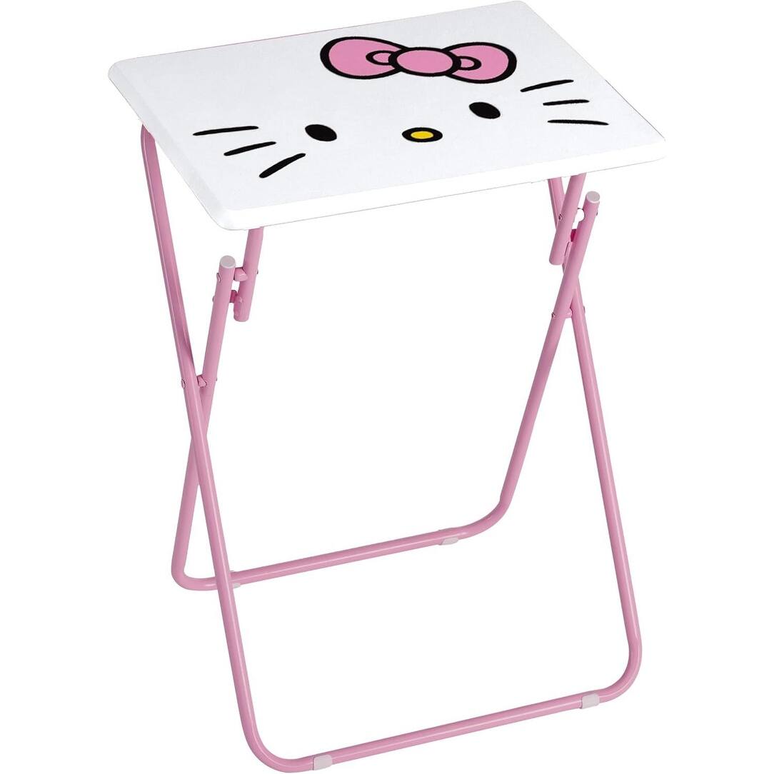 Hello Kitty サイドテーブル Sanrio Hello Kitty Folding Tray Table,Portable Snack Laptop Table