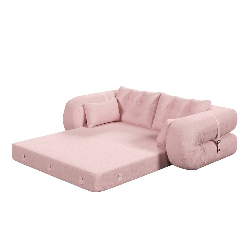 78in Wide Lazy Sofa Couch Multi Functional Foldable Sofa Bed