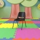 preview thumbnail 1 of 24, 440 lb. Capacity Kid's Ergonomic Shell Stack Chair Black Plastic/Black Frame