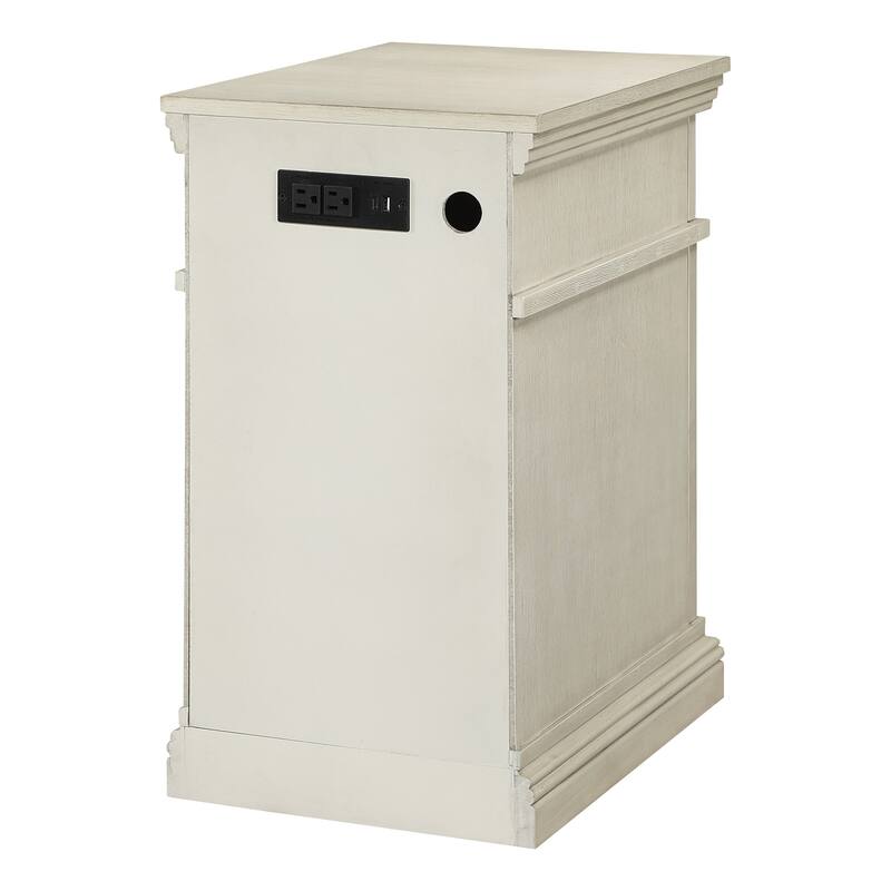 Chair Side Table with Power