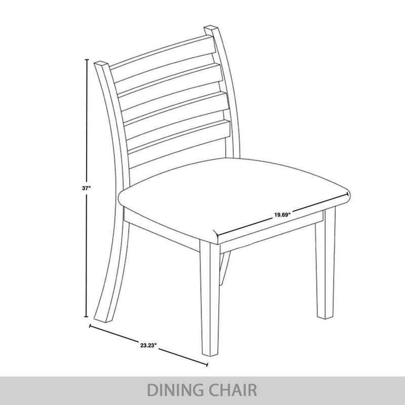 CraftPorch Timeless 4-Piece Chair and Round Table Wooden Dining Set
