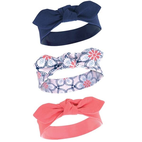 slide 1 of 1, Yoga Sprout Baby Girl Cotton Headbands 3pk, Mosaic, 0-24 Months - Mosaic Mosaic - 0-24 Months