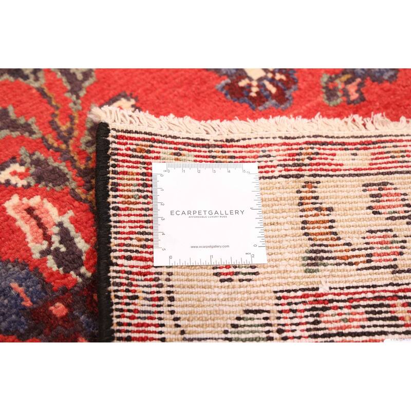 ECARPETGALLERY Hand-knotted Andelz Red Wool Rug - 2'8 x 10'2