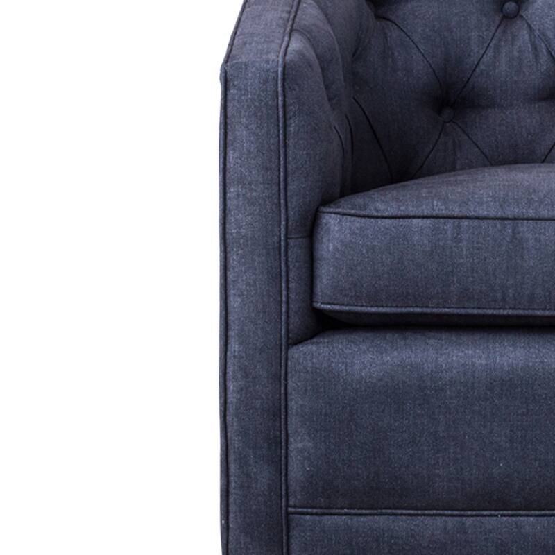 NPD Furniture Walsh Fabric Swivel Barrel Chair