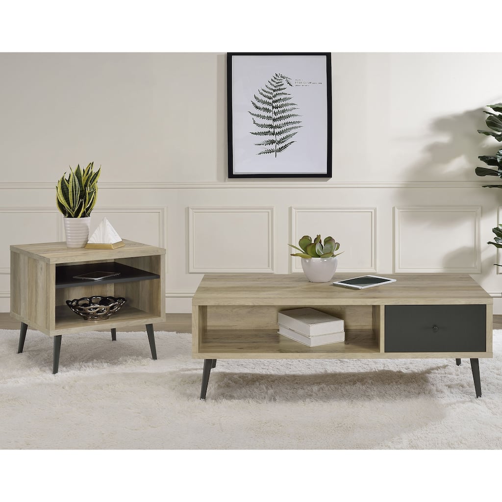 Balboa Distressed Pine 2-piece Coffee and End Table Set