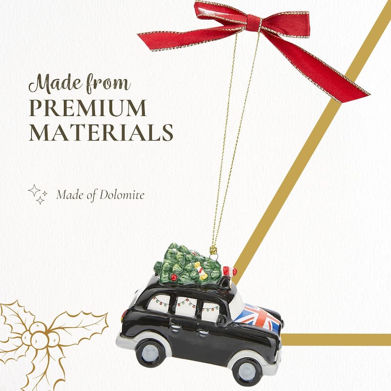 Spode Tree Brit Taxi Ornament