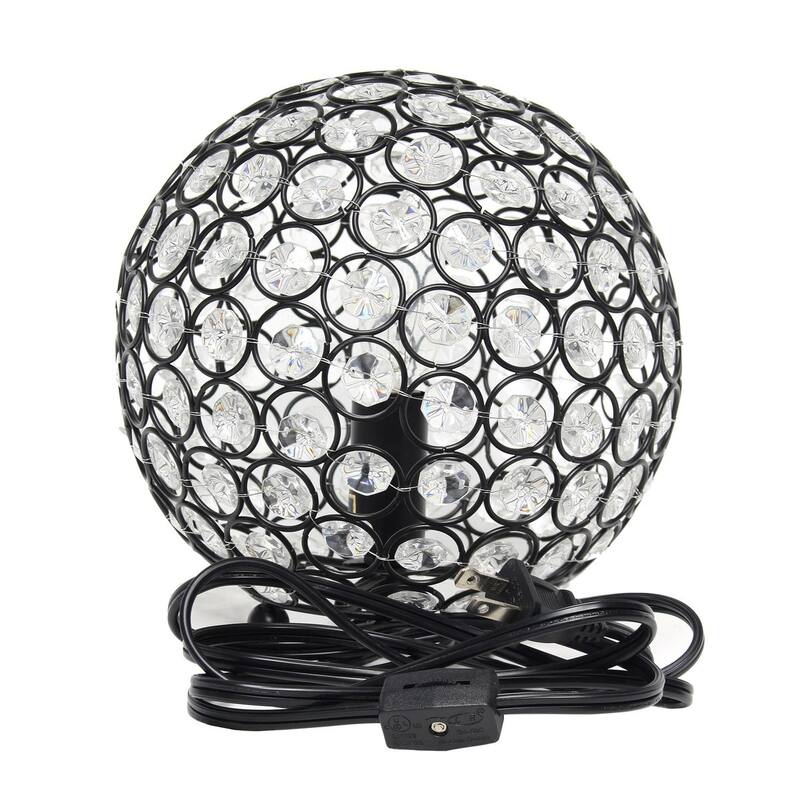 Crystal Ball Sequin Table Lamp