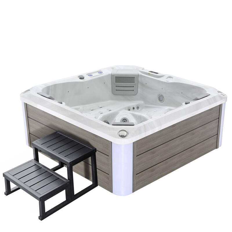 5-Person 41-Jet Premium Acrylic Lounger Spa Standard Hot Tub