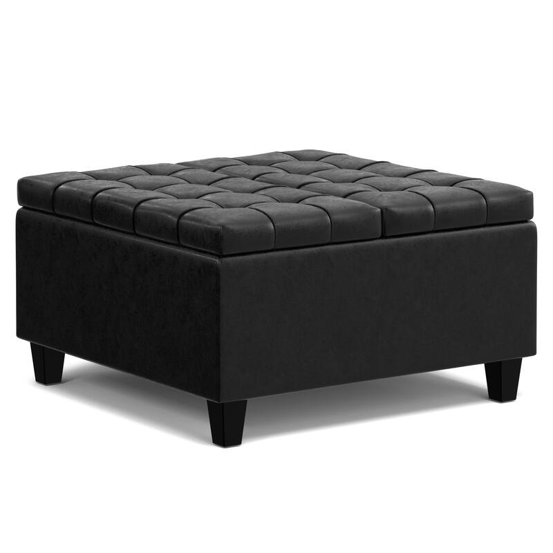 WYNDENHALL Elliot 30 inch Wide Transitional Square Table Ottoman
