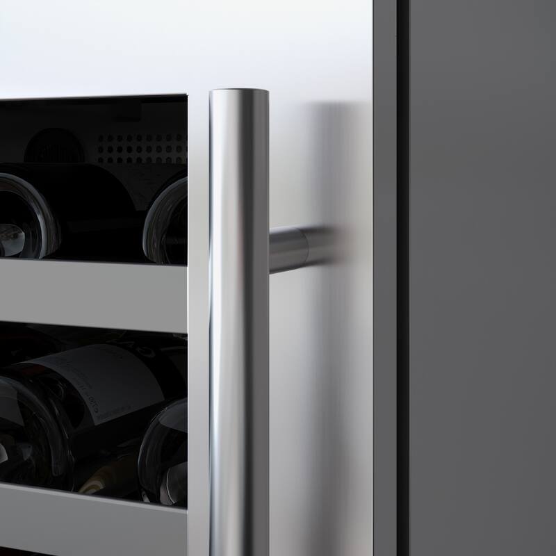 Landmark L3124UI2WGLH 24" Wide 37 Bottle Capacity Panel Ready Wine and