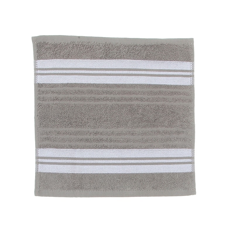 Desert Star Quiet Valley Cotton Washcloths - 550 gsm, 4-Piece, 13x13” Grey-Brown  - Save 48%