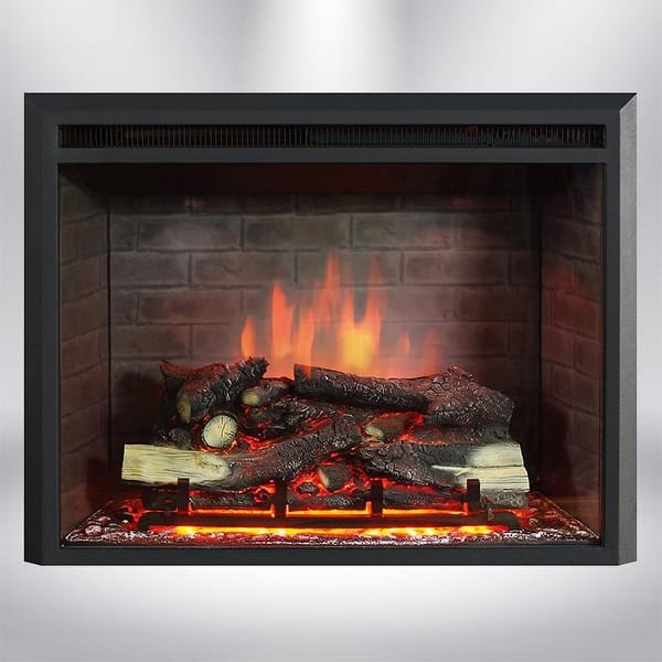 Shop Copper Grove Muiden 35 Inch Electric Fireplace Insert On