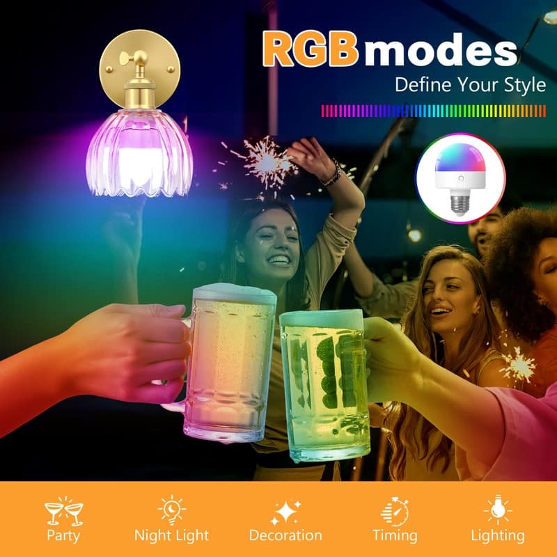 Adjustable Vintage Wall Sconce with Amber Tulip Glass Brass Fixture with Switch Ideal for Bedroom Hallway or Entry