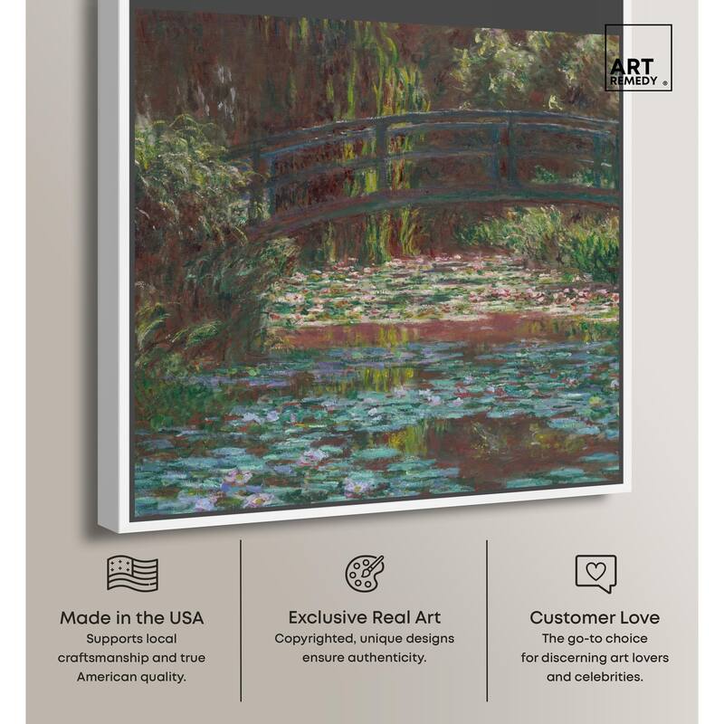 Water Lily Pond Canvas by Art Remedy
