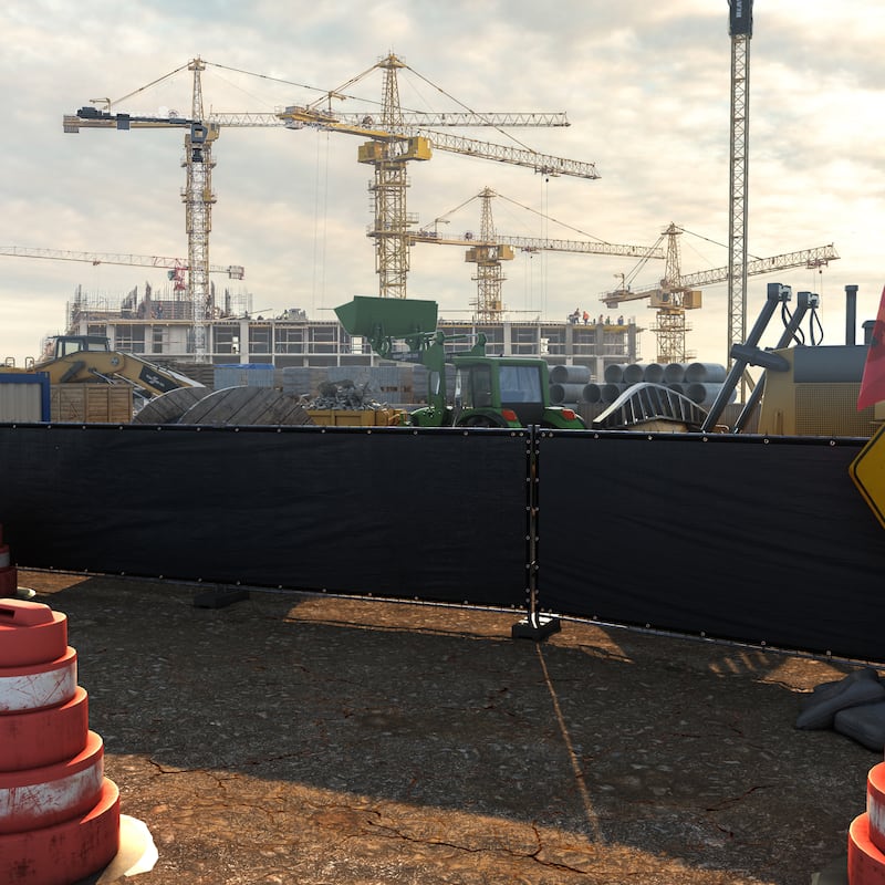 ColourTreeUSA 25 ft. Length Fence Privacy Screen Windscreen Cover Fabric Shade Tarp Netting Mesh Cloth Commercial Grade 170 GSM