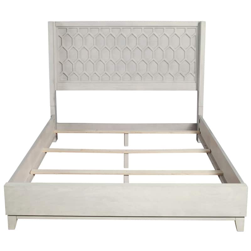 Origins by Alpine Denver Panel Bed, White