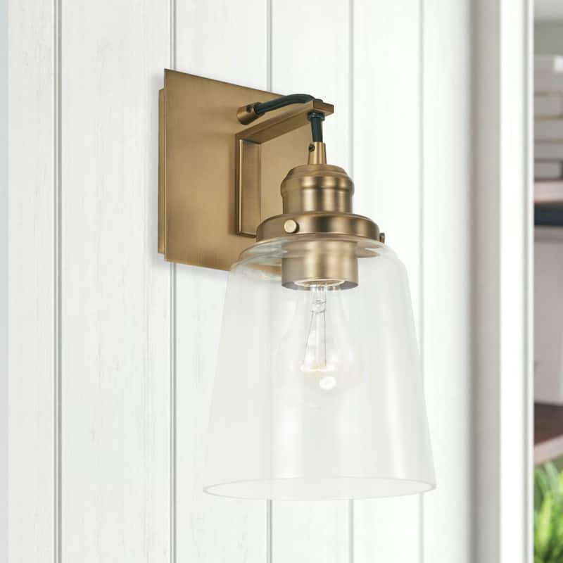Urban 1-light Wall Sconce w/ Clear Glass