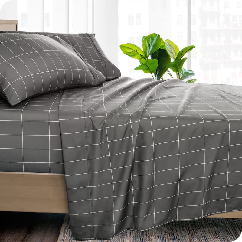Bare Home Double Brushed Microfiber Flat Top Sheet