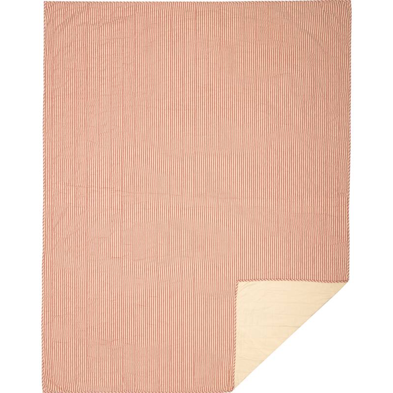 Sawyer Mill Ticking Stripe Quilted Coverlet