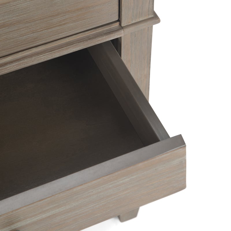 WYNDENHALL Sterling SOLID WOOD 24 inch Wide Bedside Nightstand Table