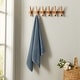 preview thumbnail 80 of 193, Linery & Co. Cotton Diamond Waffle Texture Bath Towels. Bath Towel - Blue