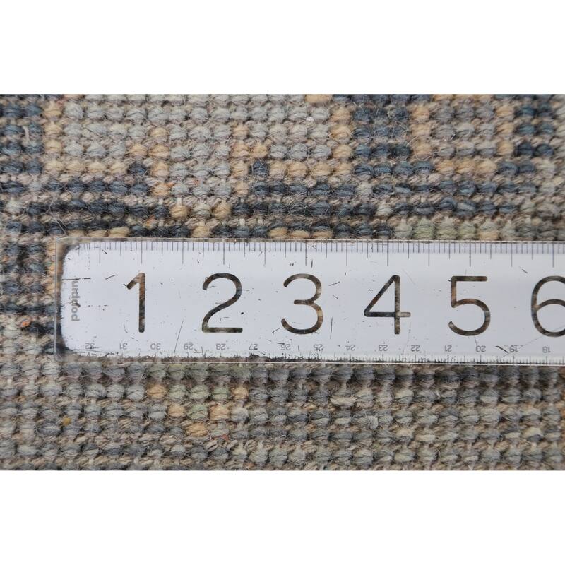 Hand Knotted Oriental 100% Wool Carpet Transitional All-Over Beige & Ivories Oushak Area Rug - 12' 2'' X 9' 1''