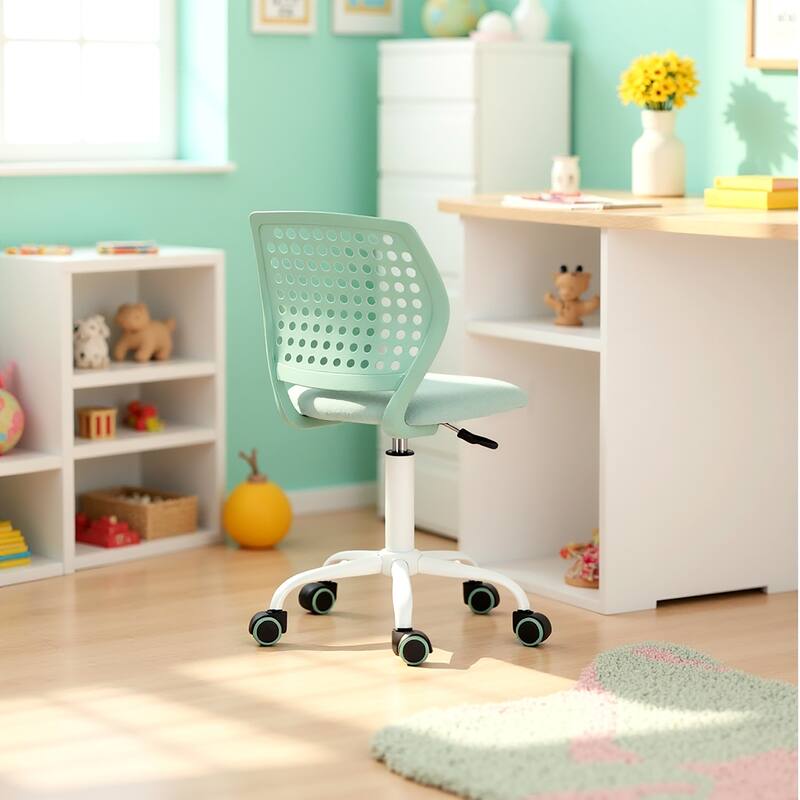 Homy Casa Adjustable Swivel Office Chair Wheels, Modern Study Chair