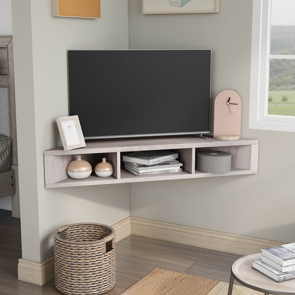 Corner wall mount tv stand with shelf sales