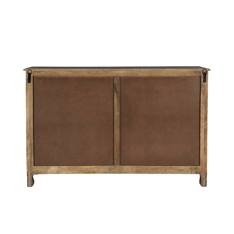 Florence Floral Carved Wood 7-Drawer Dresser