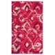 preview thumbnail 28 of 36, SAFAVIEH Monaco Farahnaz Boho Ogee Watercolor Rug 3' x 5' - Fuchsia/Cream - Rectangle