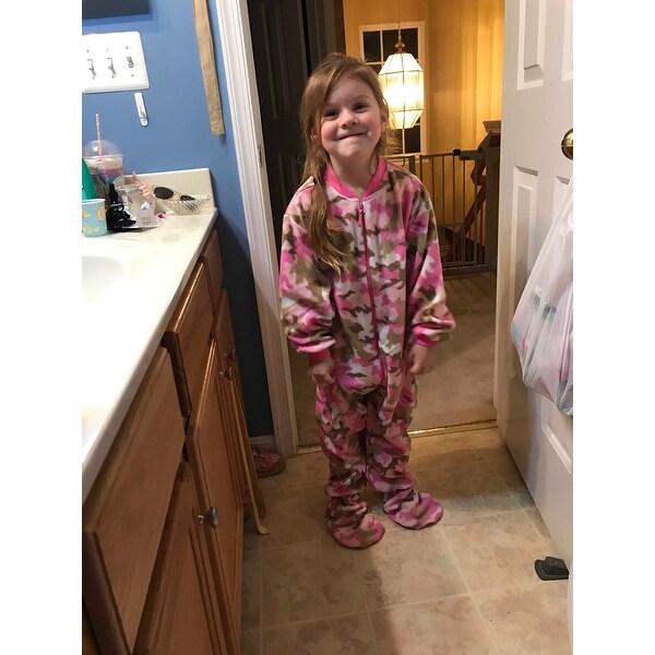 Shop Kids Fleece Christmas One Piece Footed Pajamas Sleeper On Sale Overstock 18538688
