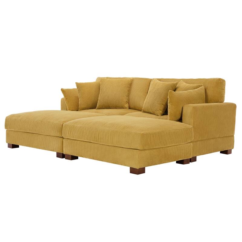 88" Convertible Larger Couch Modular Sectional Sofa Set
