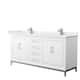 Option White, Nickel Trim, White Quartz Top