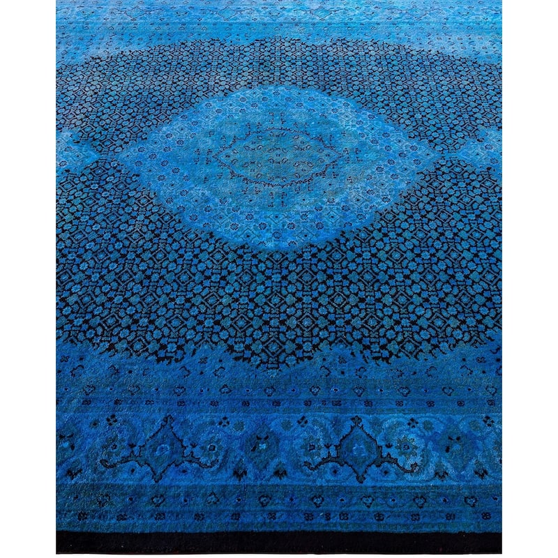 Contemporary Overdyed Wool Hand Knotted Area Rug - 6' 2" x 8' 10"