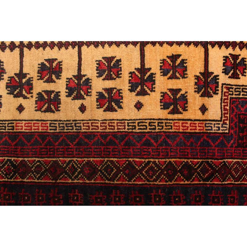 ECARPETGALLERY Hand-knotted Teimani Tan Wool Rug - 2'7 x 4'0