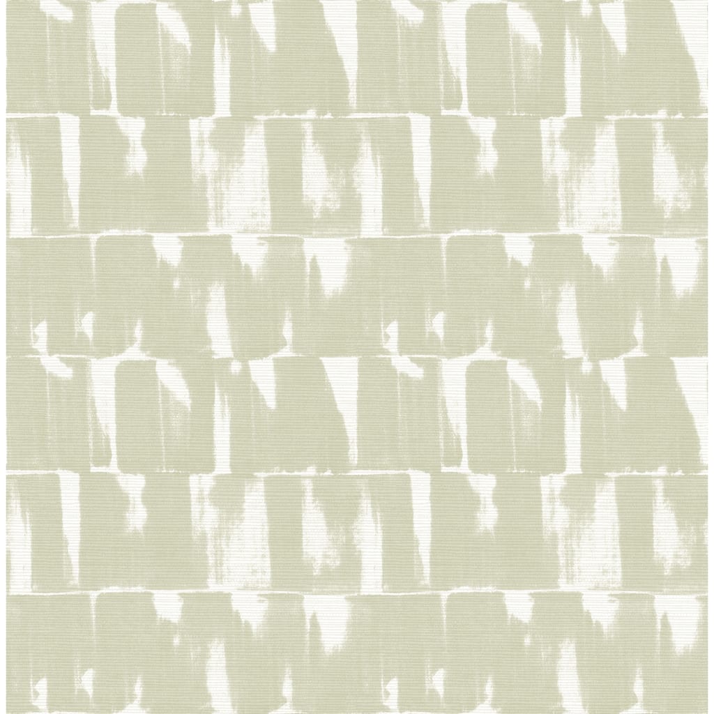 A-Street Prints Bancroft Sage Artistic Stripe Wallpaper