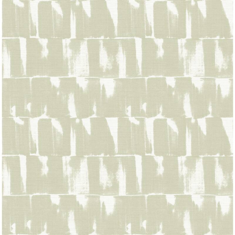A-Street Prints Bancroft Sage Artistic Stripe Wallpaper