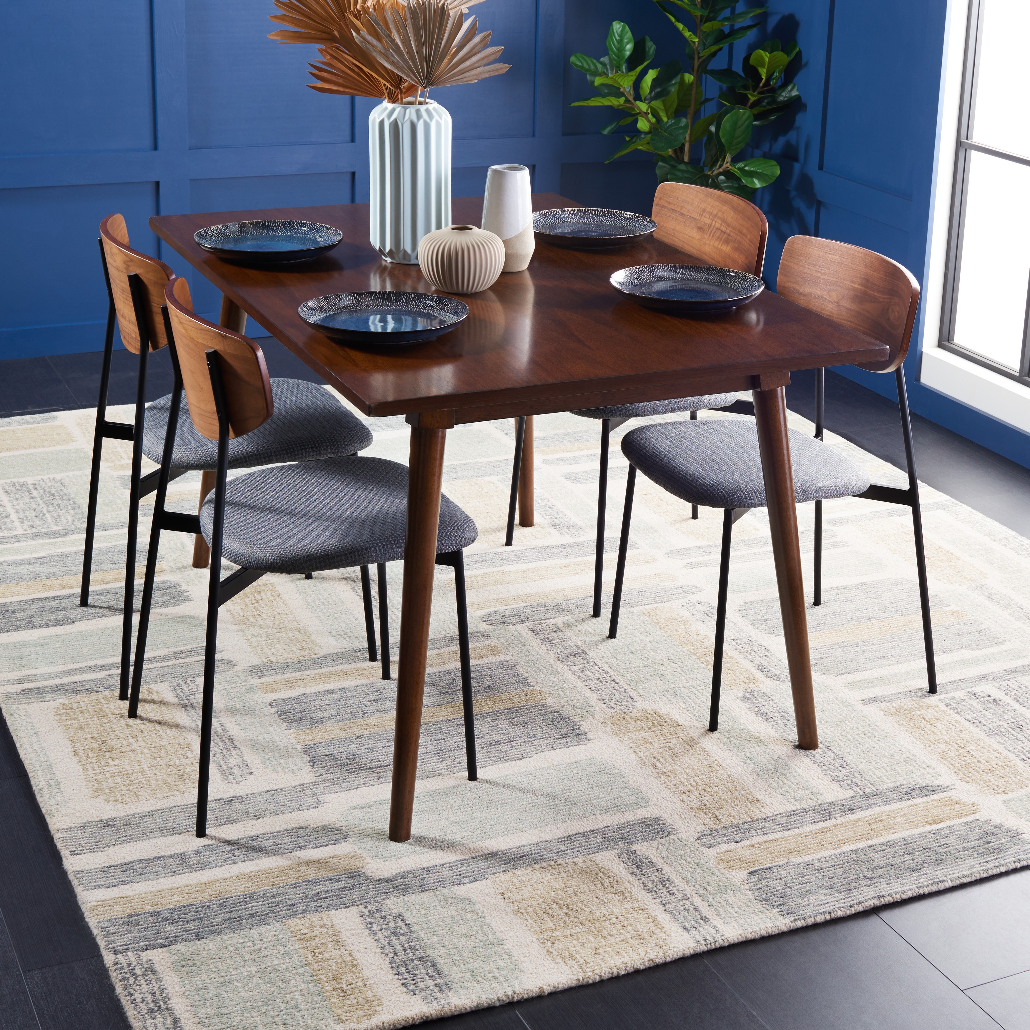 SAFAVIEH Handmade Micro-Loop Belle Modern Wool Rug