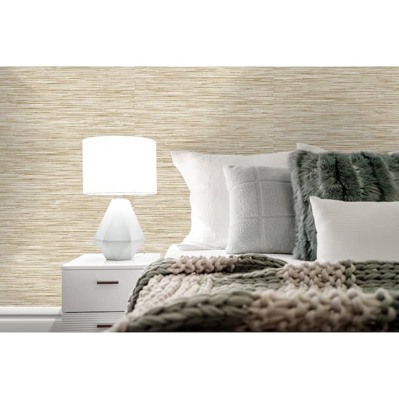 Stacy Garcia Home Faux Grasscloth Peel and Stick Wallpaper