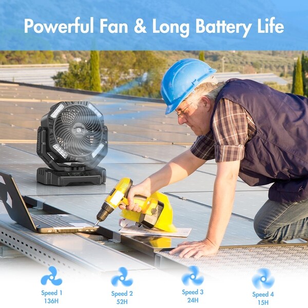 large tent fan