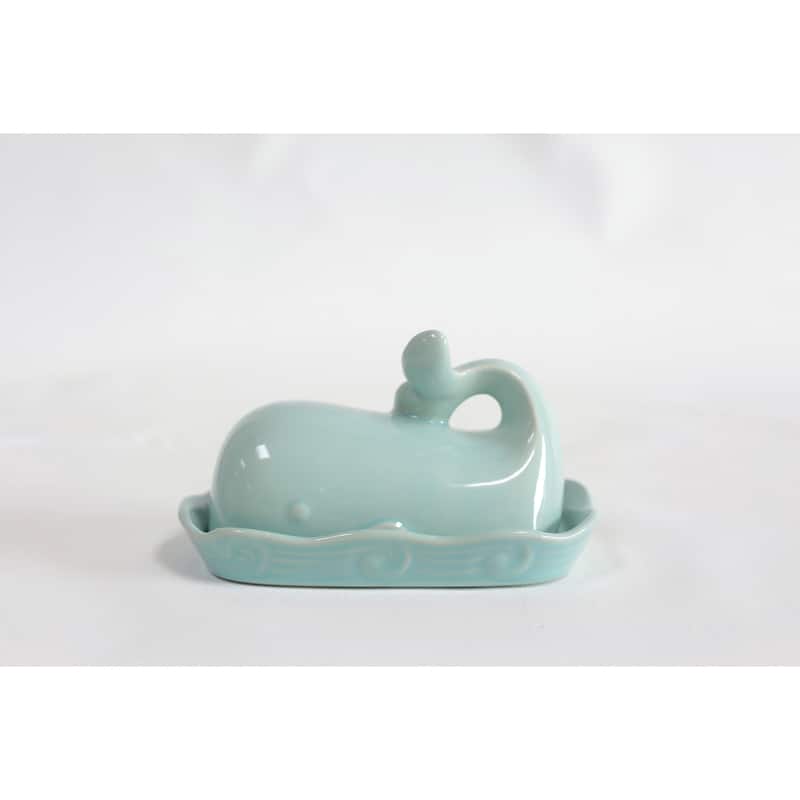 Whale Shaped Butter Dish with Lid
