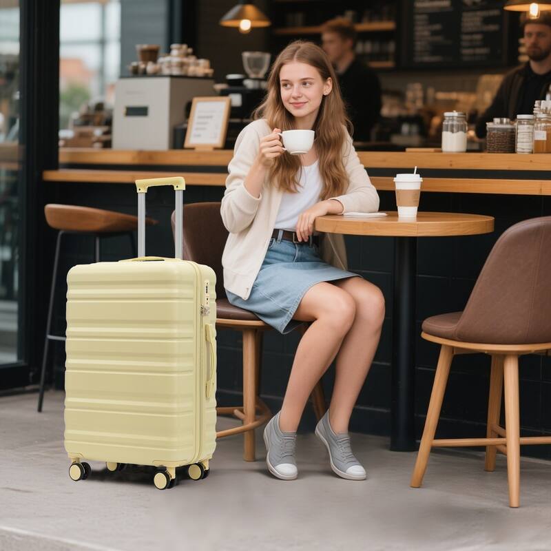 Fashion Luggage Lightweight Luggage, 3-Piece Set with Universal Wheels and Telescopic Handle, for Boarding and Travel
