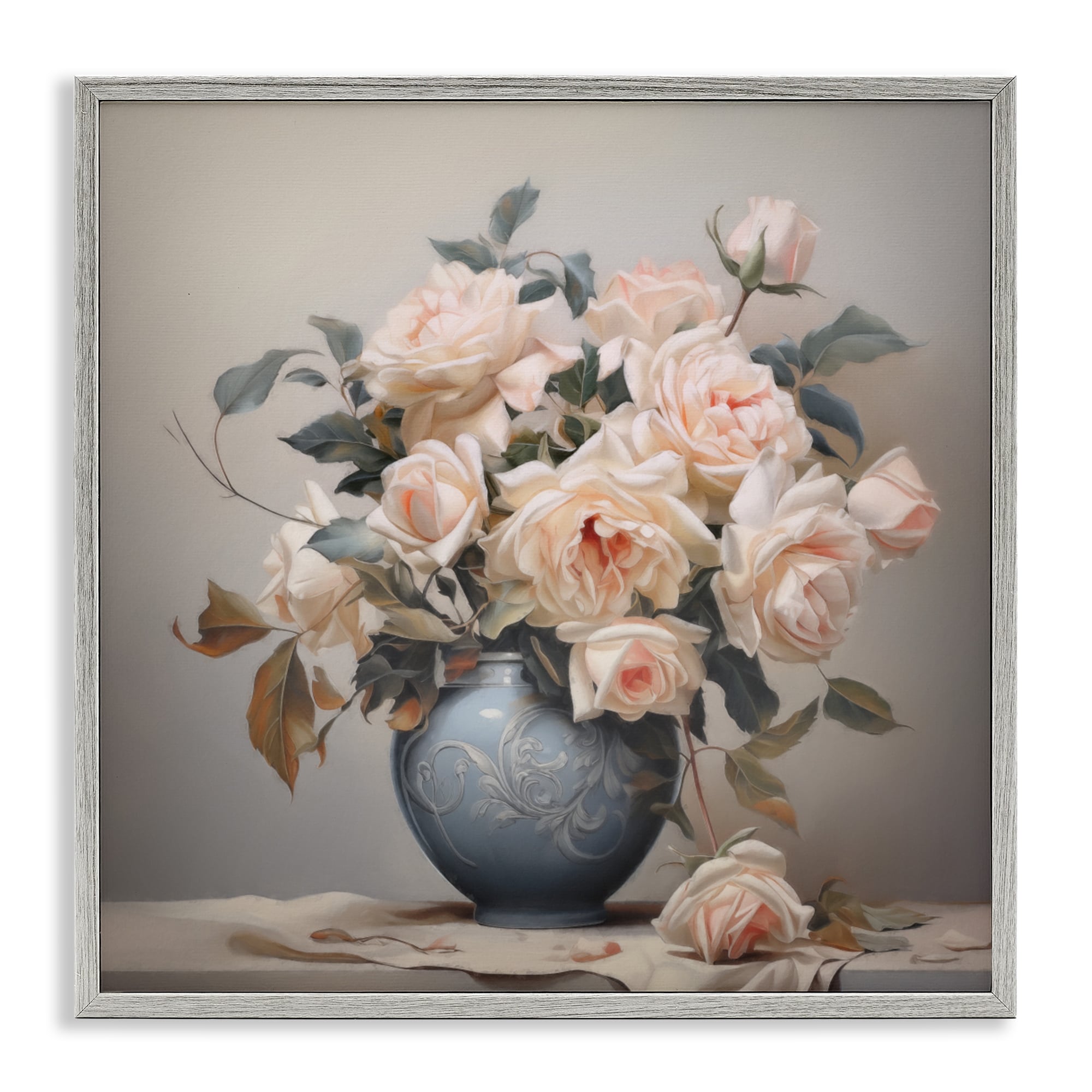 Stupell Rose Paragon Vase Framed Giclee Art Design By Steve Hunziker