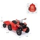 preview thumbnail 5 of 12, Red Kids Electric ATV Quad Toy Car wForward/Reverse Switch, Anti-Slip Wheels, Music, Bluetooth, Power Display for Boys Girls