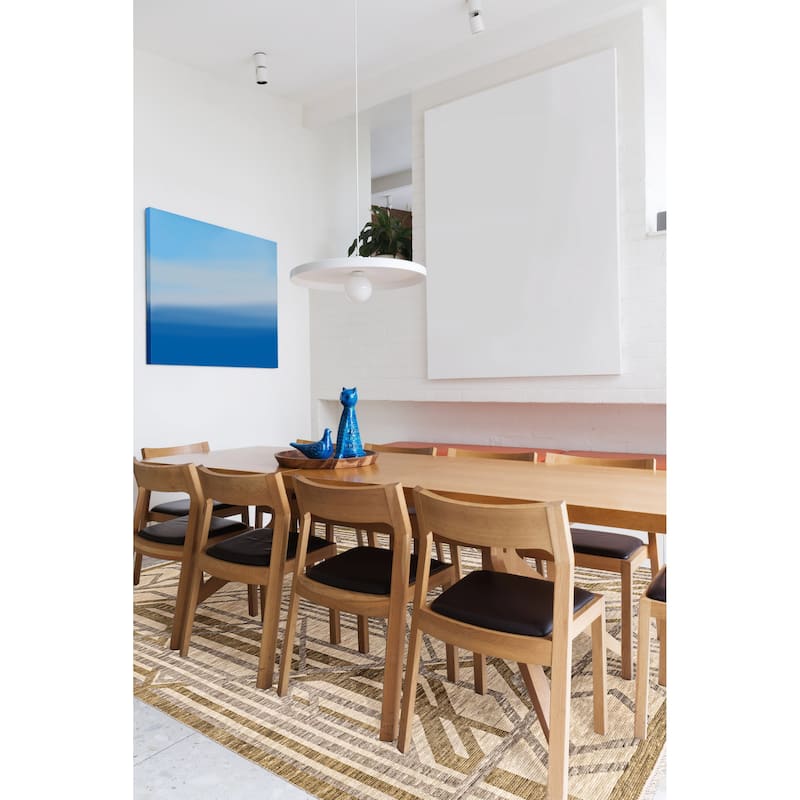 ECARPETGALLERY Hand-knotted Pak Finest Marrakesh Light Khaki Wool Rug - 7'11 x 9'11