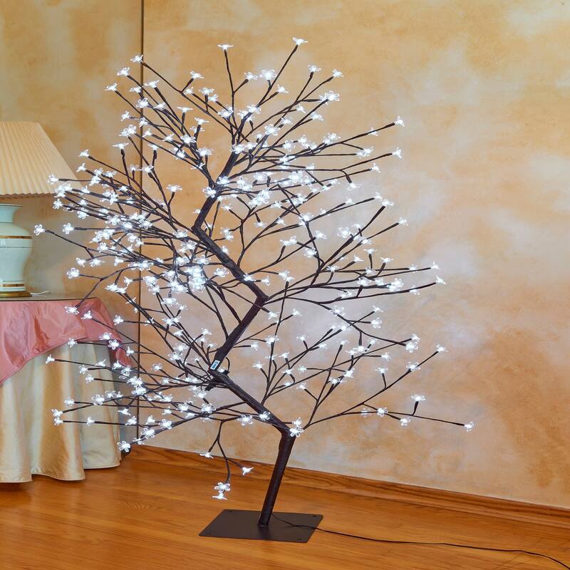 5.25' Pre-Lit Outdoor Artificial Tree - Warm LED Lights