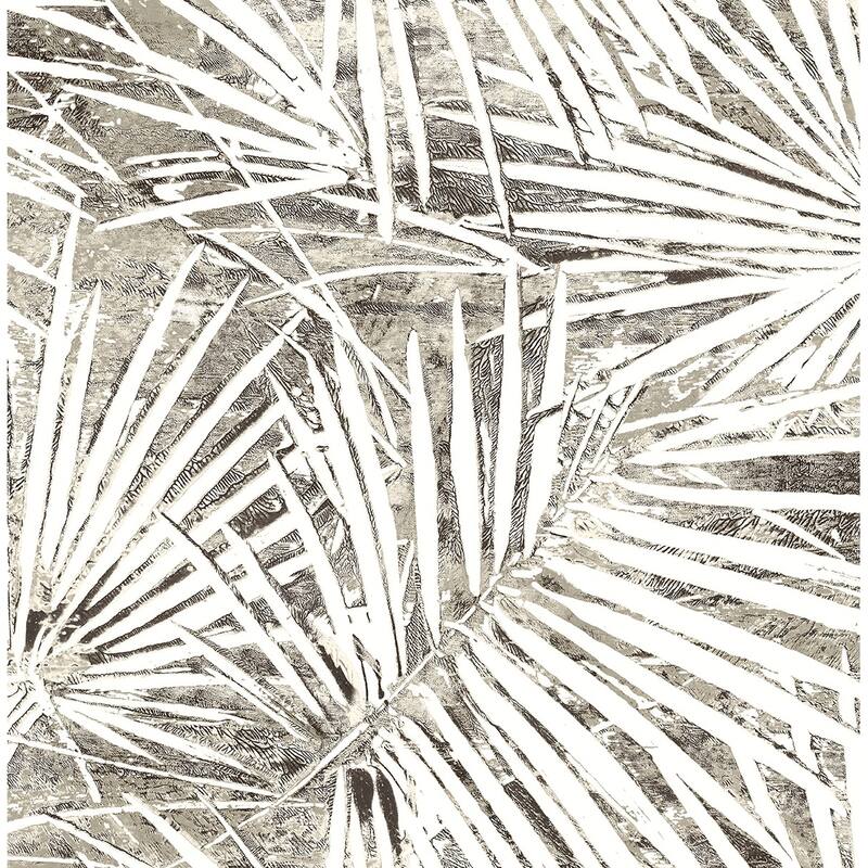 Stacy Garcia Home Fossil Palm Peel and Stick Wallpaper - 20.5 in W x 10 ft. L - Pavestone