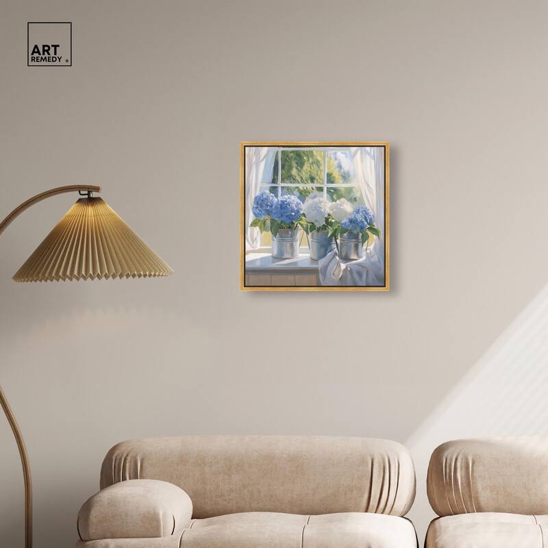 Window Bloom Canvas by Art Remedy
